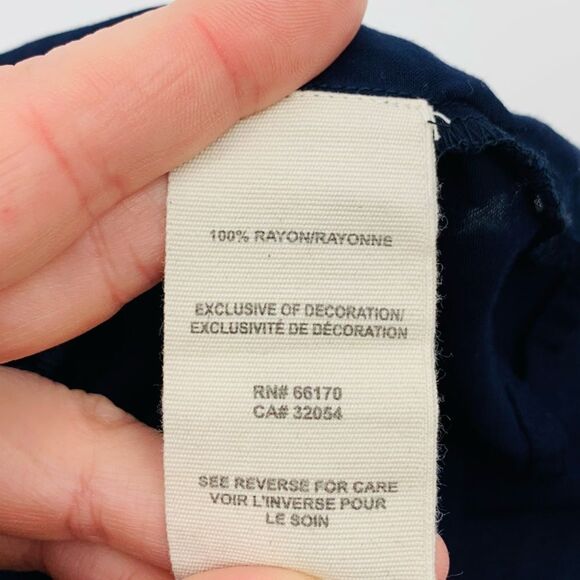 Free People navy ruffle cami top with cross back S - Picture 4 of 7